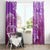 Polynesia Valentine Day Window Curtain Polynesian Sea Turtle Purple Version LT14 - Polynesian Pride