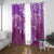 Polynesia Valentine Day Window Curtain Polynesian Sea Turtle Purple Version LT14 With Grommets Purple - Polynesian Pride