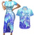 Polynesia Valentine Day Couples Matching Short Sleeve Bodycon Dress and Hawaiian Shirt Polynesian Sea Turtle Turquoise Version LT14 Turquoise - Polynesian Pride