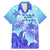 Polynesia Valentine Day Family Matching Mermaid Dress and Hawaiian Shirt Polynesian Sea Turtle Turquoise Version LT14 Dad's Shirt - Short Sleeve Turquoise - Polynesian Pride