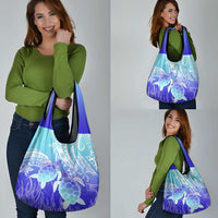 Polynesia Valentine Day Grocery Bag Polynesian Sea Turtle Turquoise Version LT14 - Polynesian Pride