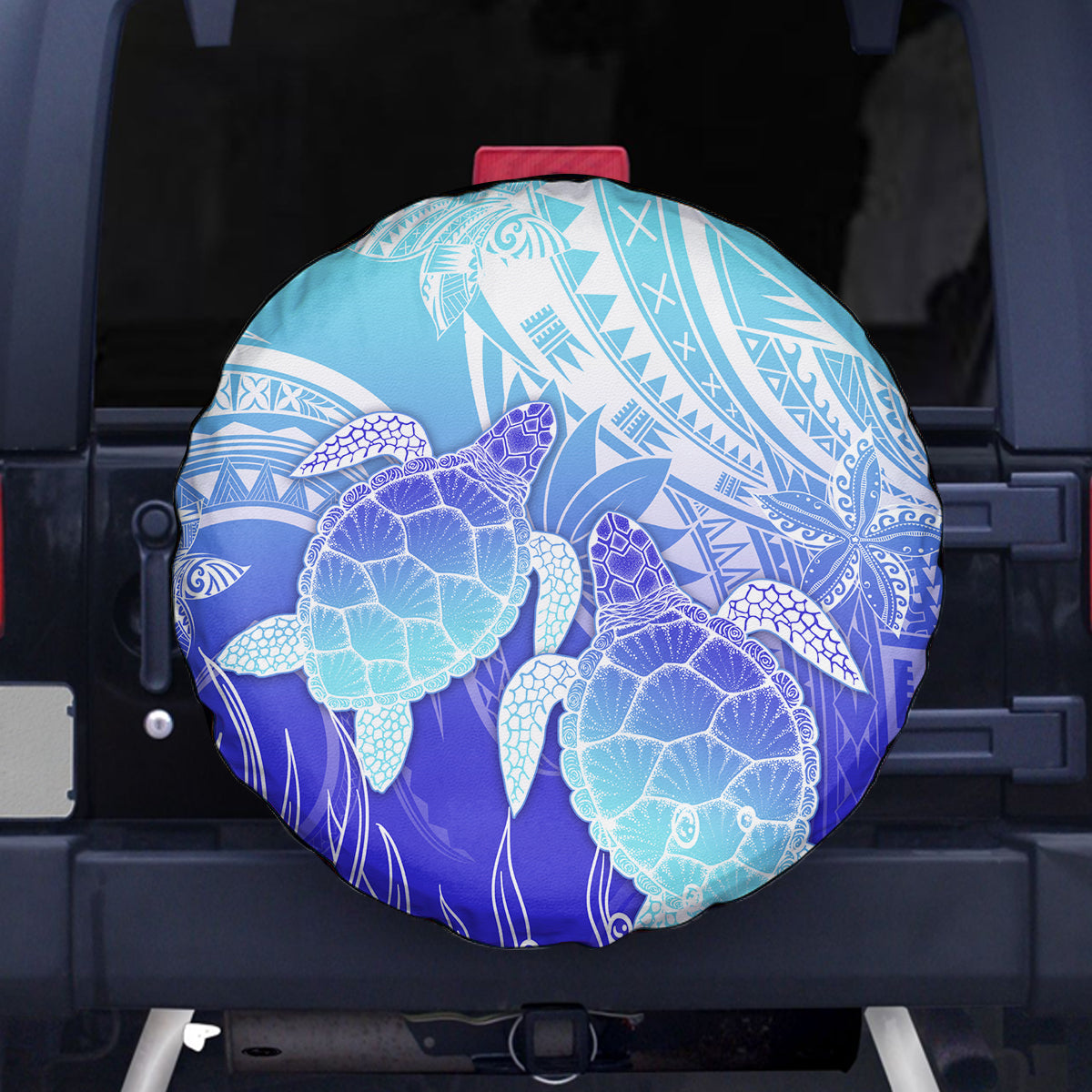 Polynesia Valentine Day Spare Tire Cover Polynesian Sea Turtle Turquoise Version LT14 Turquoise - Polynesian Pride