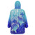 Polynesia Valentine Day Wearable Blanket Hoodie Polynesian Sea Turtle Turquoise Version LT14 - Polynesian Pride