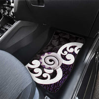 Aotearoa Koru Car Mats Purple Maori Paua Shell Mix Silver Fern LT14 - Polynesian Pride