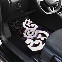 Aotearoa Koru Car Mats Purple Maori Paua Shell Mix Silver Fern LT14 - Polynesian Pride