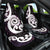 Aotearoa Koru Car Seat Cover Purple Maori Paua Shell Mix Silver Fern