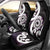 Aotearoa Koru Car Seat Cover Purple Maori Paua Shell Mix Silver Fern