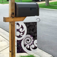 Aotearoa Koru Garden Flag Purple Maori Paua Shell Mix Silver Fern LT14 - Polynesian Pride