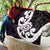 Aotearoa Koru Quilt Purple Maori Paua Shell Mix Silver Fern