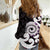 Aotearoa Koru Women Casual Shirt Purple Maori Paua Shell Mix Silver Fern