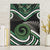 Koru Pounamu Aotearoa Canvas Wall Art Maori Paua Shell Mix Silver Fern