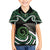 Koru Pounamu Aotearoa Kid Hawaiian Shirt Maori Paua Shell Mix Silver Fern