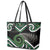 Koru Pounamu Aotearoa Leather Tote Bag Maori Paua Shell Mix Silver Fern