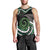 Koru Pounamu Aotearoa Men Tank Top Maori Paua Shell Mix Silver Fern