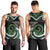 Koru Pounamu Aotearoa Men Tank Top Maori Paua Shell Mix Silver Fern