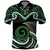 Koru Pounamu Aotearoa Polo Shirt Maori Paua Shell Mix Silver Fern