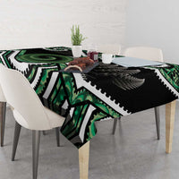 Koru Pounamu Aotearoa Tablecloth Maori Paua Shell Mix Silver Fern LT14 - Polynesian Pride