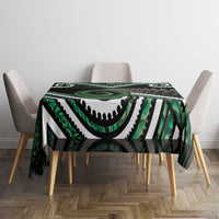 Koru Pounamu Aotearoa Tablecloth Maori Paua Shell Mix Silver Fern LT14 - Polynesian Pride