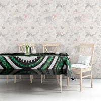 Koru Pounamu Aotearoa Tablecloth Maori Paua Shell Mix Silver Fern LT14 - Polynesian Pride