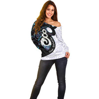 Aotearoa Pikorua Off Shoulder Sweater NZ Twist - Bond And Love LT14 - Polynesian Pride
