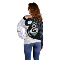 Aotearoa Pikorua Off Shoulder Sweater NZ Twist - Bond And Love LT14 - Polynesian Pride