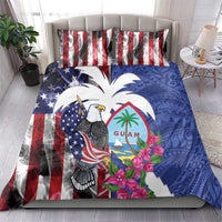 United States Guam Bedding Set USA Eagle Guahan Seal Bougainvillea LT14 - Polynesian Pride