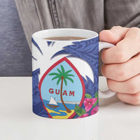 United States Guam Ceramic Mug USA Eagle Guahan Seal Bougainvillea LT14 - Polynesian Pride