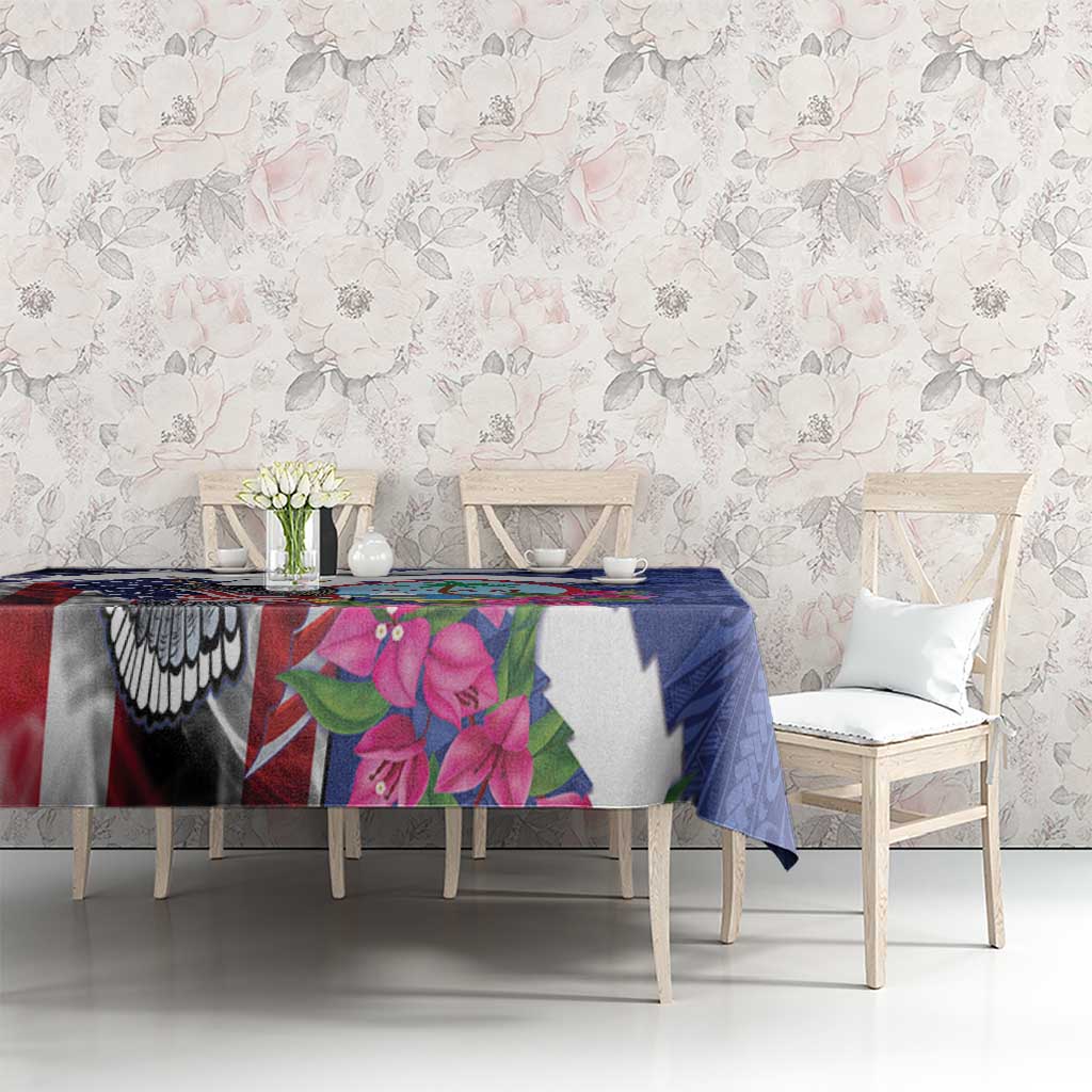 United States Guam Tablecloth USA Eagle Guahan Seal Bougainvillea LT14 - Polynesian Pride
