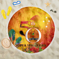 Papua New Guinea Independence Day Beach Blanket 50th Anniversary Unity in Diversity LT14 One Size 150cm Red - Polynesian Pride