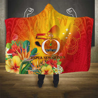 Papua New Guinea Independence Day Hooded Blanket 50th Anniversary Unity in Diversity LT14 - Polynesian Pride