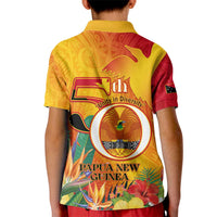 Papua New Guinea Independence Day Kid Polo Shirt 50th Anniversary Unity in Diversity LT14 - Polynesian Pride