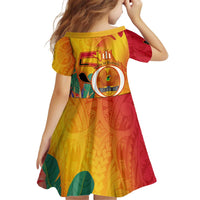Papua New Guinea Independence Day Kid Short Sleeve Dress 50th Anniversary Unity in Diversity LT14 - Polynesian Pride