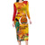 Papua New Guinea Independence Day Long Sleeve Bodycon Dress 50th Anniversary Unity in Diversity