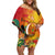 Papua New Guinea Independence Day Off Shoulder Short Dress 50th Anniversary Unity in Diversity