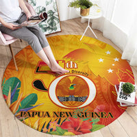 Papua New Guinea Independence Day Round Carpet 50th Anniversary Unity in Diversity LT14 - Polynesian Pride