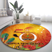 Papua New Guinea Independence Day Round Carpet 50th Anniversary Unity in Diversity LT14 - Polynesian Pride