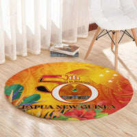 Papua New Guinea Independence Day Round Carpet 50th Anniversary Unity in Diversity LT14 - Polynesian Pride