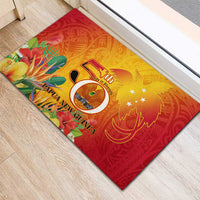 Papua New Guinea Independence Day Rubber Doormat 50th Anniversary Unity in Diversity LT14 - Polynesian Pride