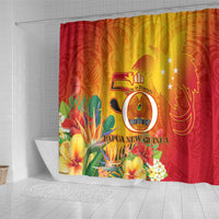 Papua New Guinea Independence Day Shower Curtain 50th Anniversary Unity in Diversity LT14 - Polynesian Pride