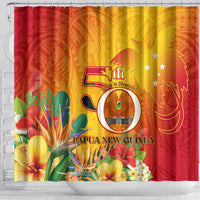 Papua New Guinea Independence Day Shower Curtain 50th Anniversary Unity in Diversity LT14 - Polynesian Pride