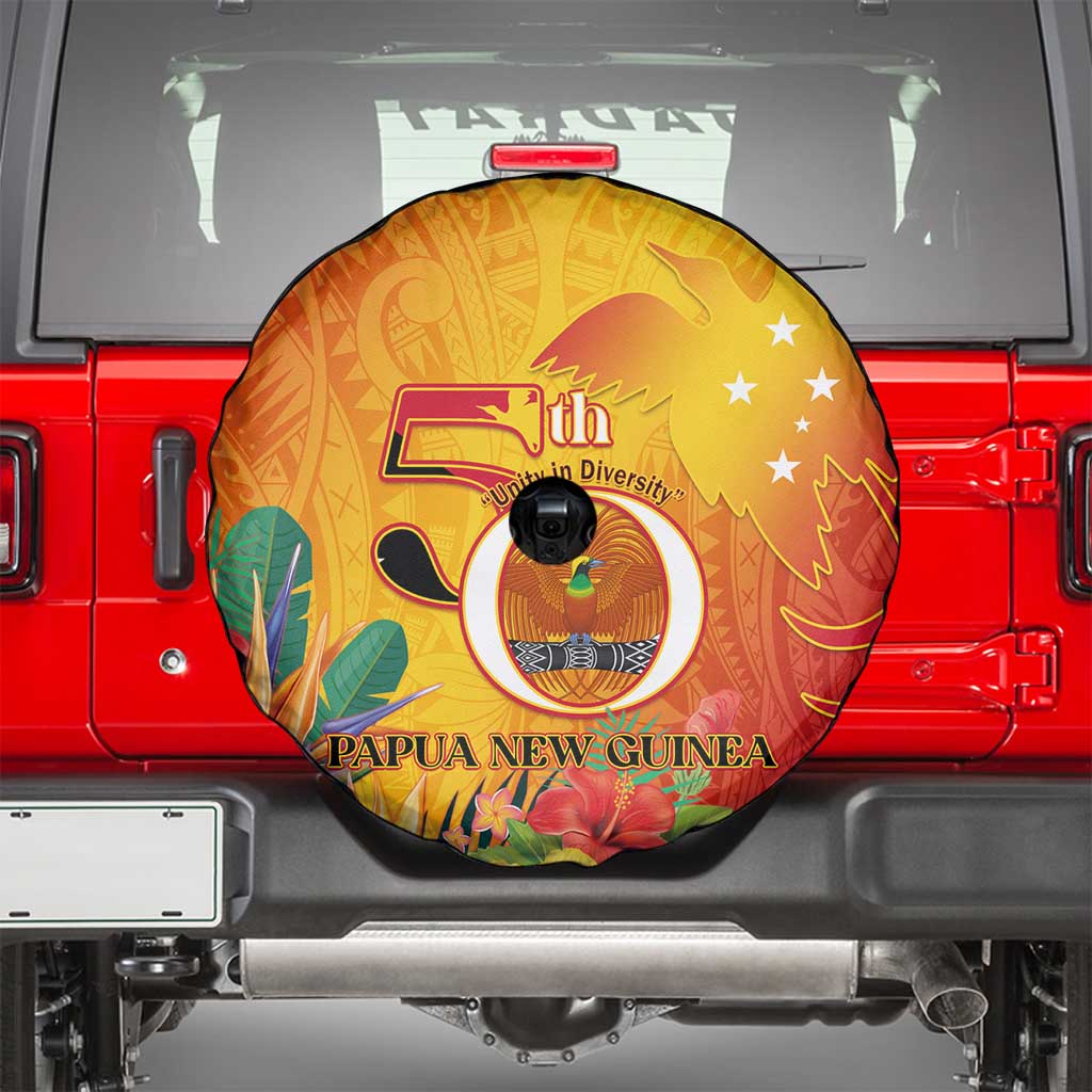 Papua New Guinea Independence Day Spare Tire Cover 50th Anniversary Unity in Diversity LT14 - Polynesian Pride