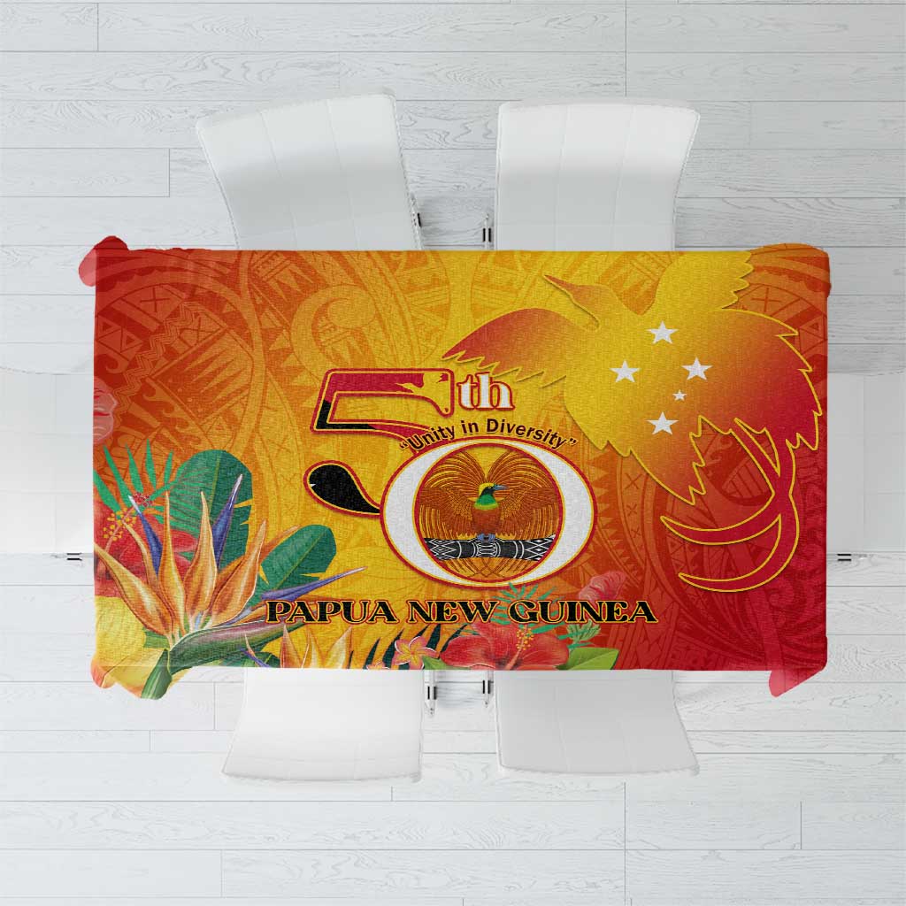 Papua New Guinea Independence Day Tablecloth 50th Anniversary Unity in Diversity