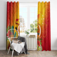 Papua New Guinea Independence Day Window Curtain 50th Anniversary Unity in Diversity LT14 - Polynesian Pride