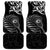 Personalised New Zealand Silver Fern Lacrosse Car Mats Aotearoa Maori Pattern