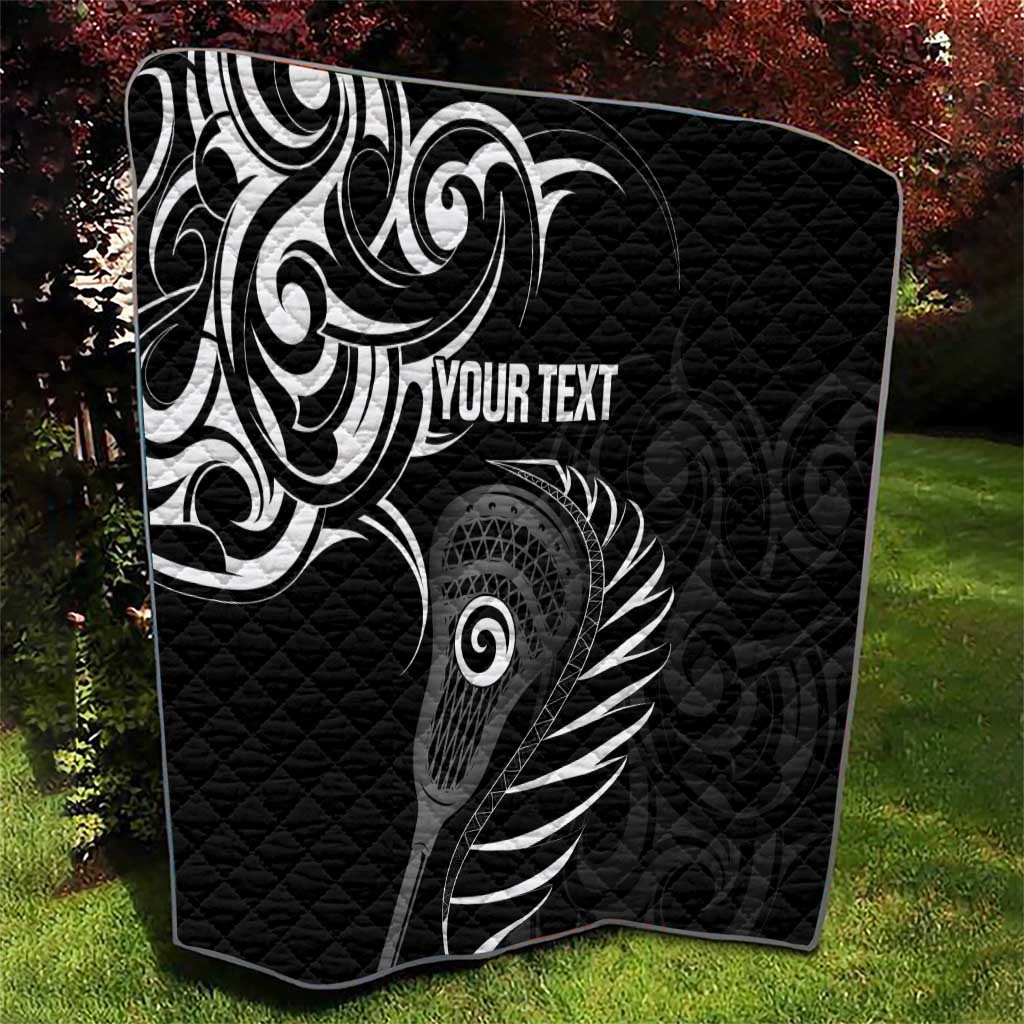 Personalised New Zealand Silver Fern Lacrosse Quilt Aotearoa Maori Pattern LT14 - Polynesian Pride