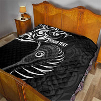 Personalised New Zealand Silver Fern Lacrosse Quilt Aotearoa Maori Pattern LT14 - Polynesian Pride