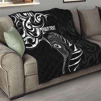 Personalised New Zealand Silver Fern Lacrosse Quilt Aotearoa Maori Pattern LT14 - Polynesian Pride