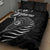 Personalised New Zealand Silver Fern Lacrosse Quilt Bed Set Aotearoa Maori Pattern