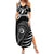 Personalised New Zealand Silver Fern Lacrosse Summer Maxi Dress Aotearoa Maori Pattern