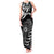 Personalised New Zealand Silver Fern Lacrosse Tank Maxi Dress Aotearoa Maori Pattern